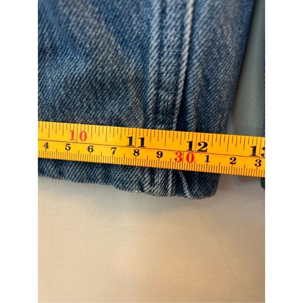 Care FP Super Sweeper Button Fly Wide-Leg Flood Jeans sz M - Picture 9 of 11